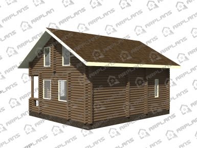 Проект дома из бревна ДО-005